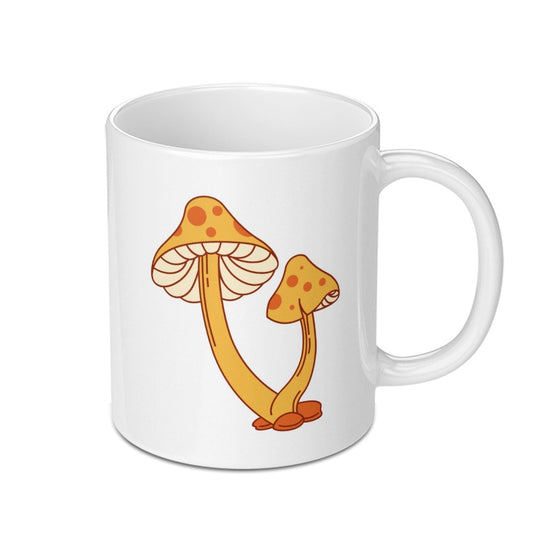 Mushroom Mug, Fungi Coffee Mug, Cottagecore Kitchen Decor, Nature Lover Gift, Whimsical Mug, Cute Mushroom Gift, Unique Ceramic Mug - Tawshia