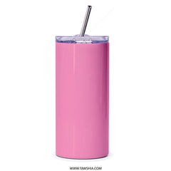 Insulated Pink Tumbler with Lid Perfect For Travel product
