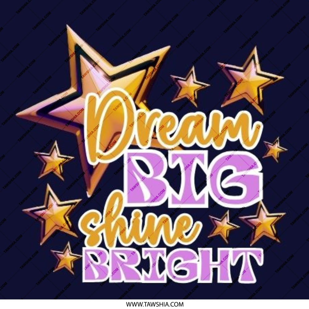 Dream Big Pinback Button, Shine Bright Badge, Inspirational Starry Gift, Motivational Button, Encouragement Present, Positive Affirmation - Tawshia