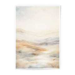 Abstract Landscape Photographic Print, Watercolor Mountain Art, Neutral Wall Decor, Modern Home Art, Large Wall Art Print - Tawshia