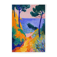 Coastal Photographic Print, Bright Landscape Art, Ocean View Print, Colorful Nature Wall Art, Modern Home Decor, Beach Scenery Photography - Tawshia