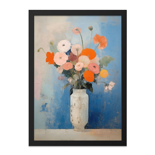 Floral Wall Art, Ranunculus Painting Print, Flower Bouquet Art, Still Life Artwork, Botanical Home Decor, Modern Wall Decor, Painting Print - Tawshia