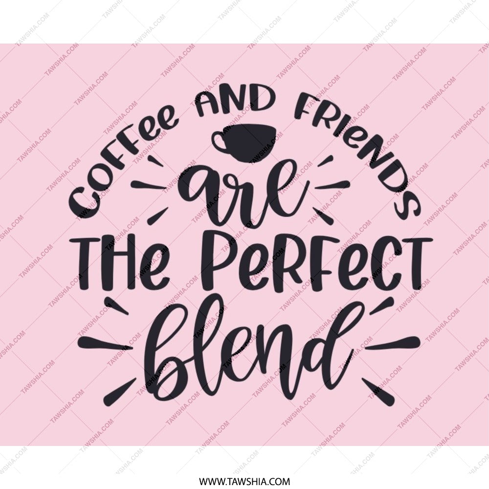 Coffee and Friends Mouse Pad, Perfect Blend Desk Decor, Gift for Friend, Office Accessory, Cute Mousepad, Unique Design Mouse Pads - Tawshia
