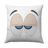 Sleepy Eyes Pillow, Cartoon Eyes Pillow, Decorative Pillow, Funny Pillow, Expression Pillow, Animated Eyes Pillow - Tawshia