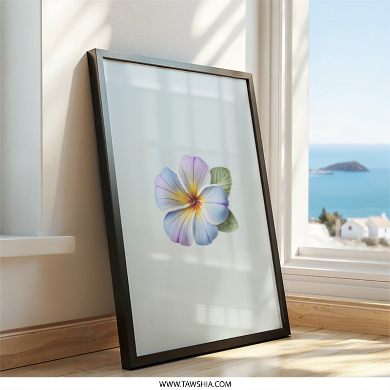 Floral Wall Art, Plumeria Print, Tropical Decor, Flower Art Print, Botanical Wall Decor, Elegant Flower, Fine Art Prints - Tawshia
