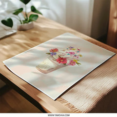 Floral Ice Cream Photographic Print, Dessert Art, Cute Home Decor, Food Illustration, Whimsical Wall Art - Tawshia