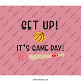 Get Up Its Game Day Backpack, Sports Design Backpack, Baseball Basketball Backpack, Trendy Backpack for Students and Sports Lovers - Tawshia