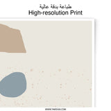 Abstract Shapes Photographic Print, Modern Art Print, Neutral Wall Art, Minimalist Decor, Home Office Art, Living Room Decor - Tawshia