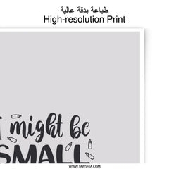 Small But Boss Photographic Prints, Cute Nursery Decor, Motivational Wall Art, Funny Kid Print, Home Decor Prints, Typography Prints - Tawshia