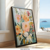 Floral Wall Art, Botanical Print, Flower Painting, Floral Art Print, Modern Wall Decor, Flower Bouquet Art, Living Room Decor - Tawshia