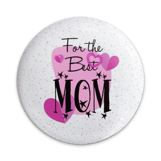 Best Mom Pinback Button, Mother's Day Button, Mom Gift, Heart Pin, Cute Mom Button, Mom Appreciation Gift, For the Best Mom Ever - Tawshia