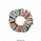 Book Wreath Pocket Mirror, Unique Gifts, Pocket Mirror for Book Lovers, Teacher Gift, Bookish Gifts, Gift for Readers, Reading Gifts - Tawshia