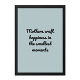 Mothers Craft Happiness Wall Art, Motherhood Quote Print, Inspirational Wall Decor, Family Wall Art, Gift for Mom, Home Decor - Tawshia