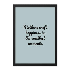 Mothers Craft Happiness Wall Art, Motherhood Quote Print, Inspirational Wall Decor, Family Wall Art, Gift for Mom, Home Decor - Tawshia