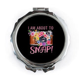 Floral Camera Pocket Mirror, Photographer Gift, I Am About To Snap Mirror, Cute Photography Accessories, Camera Lover Gift, Compact Mirror - Tawshia