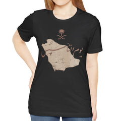 Saudi Arabia Map and Symbols Graphic T-Shirt product type