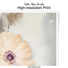 Floral Photographic Print, Botanical Wall Art, Flower Illustration, Home Decor, Aesthetic Art, Flower Art Print, Living Room Decor - Tawshia