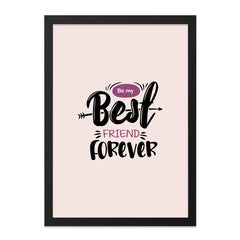 Best Friend Forever Wall Art, Friendship Quote Decor, Gift for Bestie, Room Decor, Motivational Print, Wall Decor, Home Decor - Tawshia
