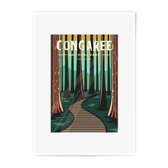 Congaree National Park Photographic Print, Swamp Art, Forest Wall Decor, Nature Artwork, Home Decor, Travel Print - Tawshia