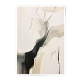 Abstract Art Photographic Print, Neutral Beige Black Wall Art, Modern Minimalist Home Decor, Elegant Line Art Print - Tawshia