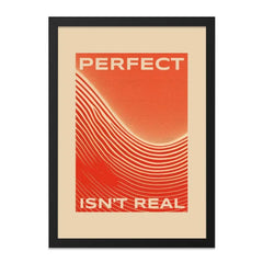 Perfect Isn't Real Wall Art, Inspirational Quote Print, Modern Abstract Art, Motivational Poster, Home Decor Wall Art - Tawshia