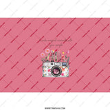Floral Camera Tumbler, Inspirational Quote Tumbler, Photography Lover Gift, Travel Tumbler, Unique Design Tumbler - Tawshia