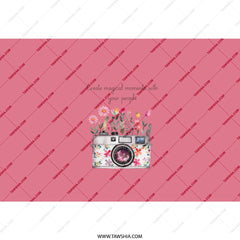 Floral Camera Tumbler, Inspirational Quote Tumbler, Photography Lover Gift, Travel Tumbler, Unique Design Tumbler - Tawshia