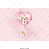 Key to My Heart Tumbler, Watercolor Heart Tumbler, Valentine's Day Gift, Romantic Gift Tumbler, Decorative Tumbler, Key to Love Tumbler - Tawshia