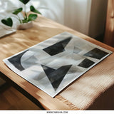 Abstract Geometric Photographic Print, Black and White Art, Modern Art Print, Wall Decor, Home Decor, Minimalist Print - Tawshia