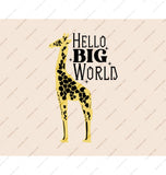 Hello Big World Giraffe Design Artistic Decor product