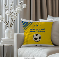 NASRAOUI FOREVER Pillow, Soccer Ball, Football Fan, Home Decor, Accent Pillow, Decorative Pillow, Throw Pillow, Sports Pillow - Tawshia
