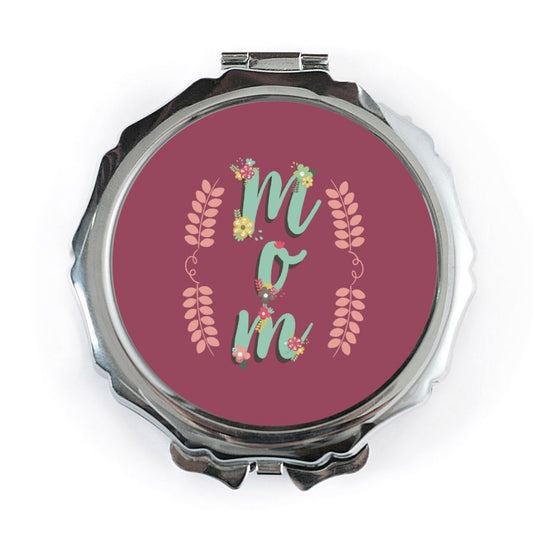 Mom Pocket Mirror, Floral Pocket Mirror, Gift For Mom, Mom Gift, Pocket Mirror For Mom, Mom Pocket Makeup Mirror, Floral Design Pocket - Tawshia