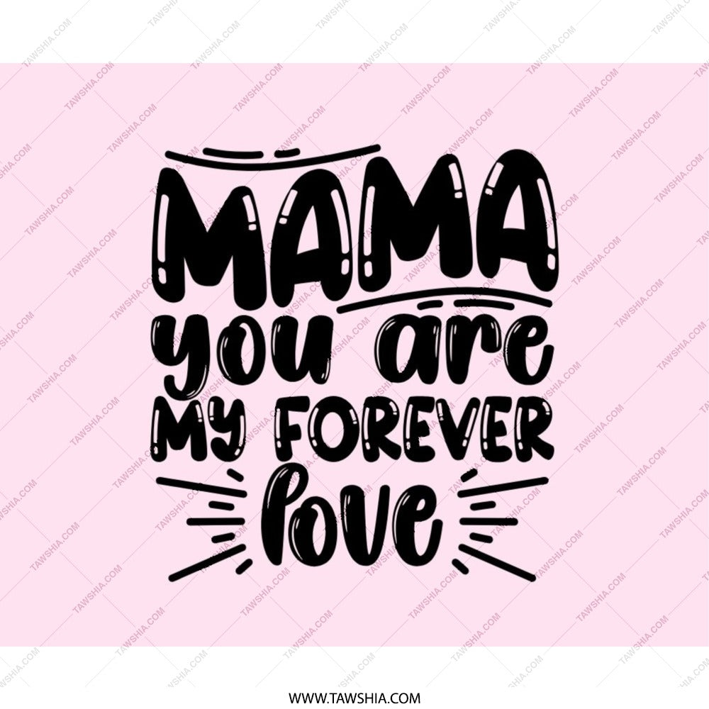 Mama Mouse Pad, Forever Love, Gift For Mom, Mother's Day, Mom Mousepad, Gift For Her, Cute Mousepad, Desk Decor, Office Decor - Tawshia