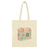 Vintage Camera Illustration on Natural Tote Bag product type