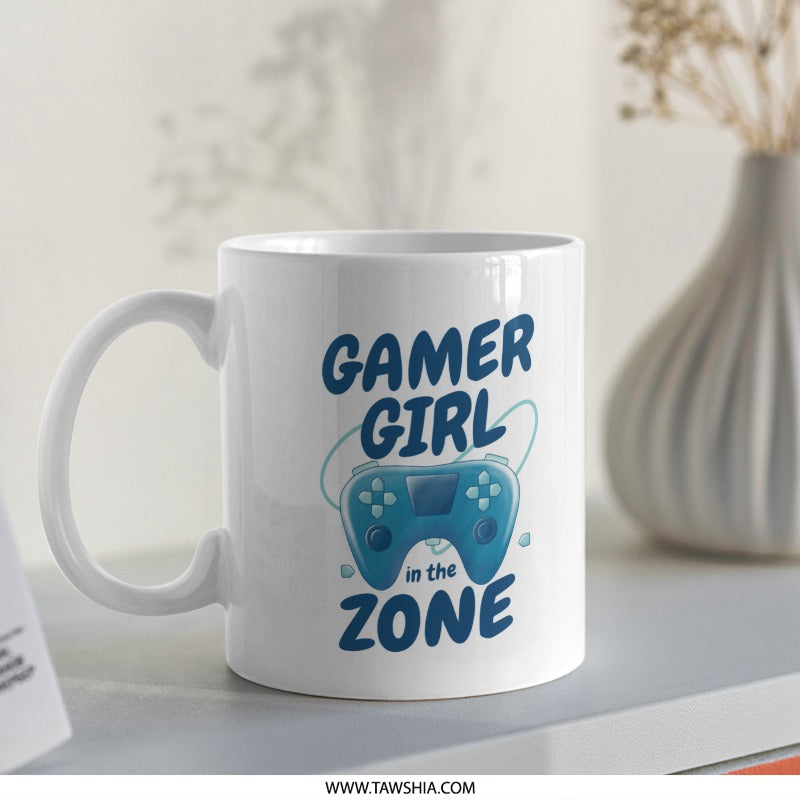 Gamer Girl in the Zone Design Mug product