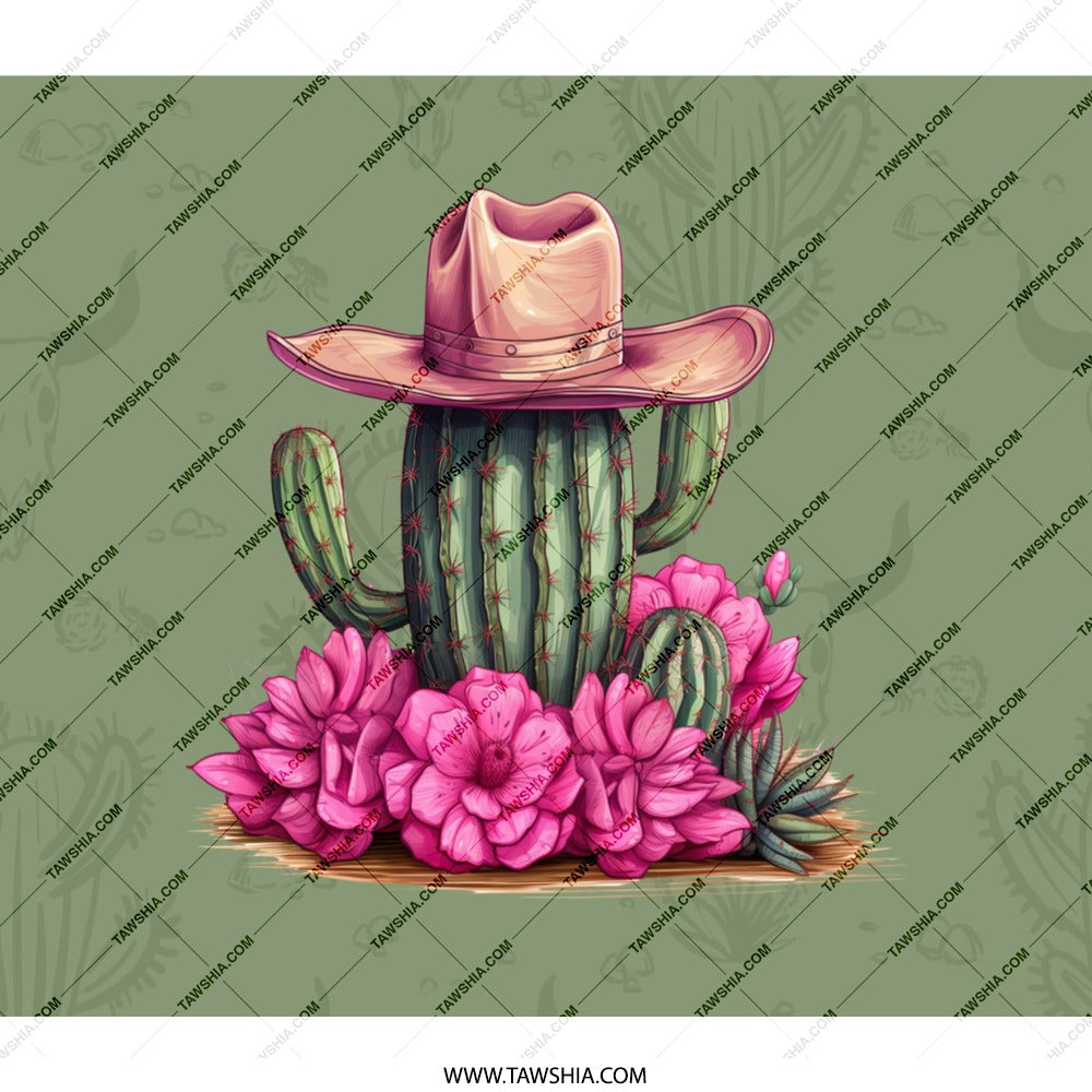 Cactus Cowboy Backpack, Western Floral, Desert Backpack, Cute Cowboy Hat Cactus, Unique Backpack, Trendy Backpack, School Backpack - Tawshia