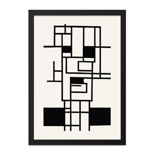Abstract Line Art Wall Decor, Geometric Print Poster, Modern Art Drawing, Minimalist Home Decor, Contemporary Design - Tawshia