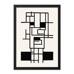 Abstract Line Art Wall Decor, Geometric Print Poster, Modern Art Drawing, Minimalist Home Decor, Contemporary Design - Tawshia