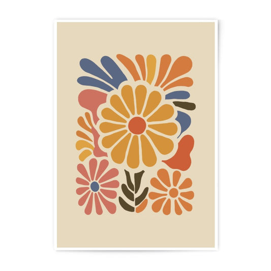 Floral Photographic Print, Abstract Flower Art, Botanical Print, Colorful Flower Wall Decor, Modern Floral Print, Home Decor, Art Print - Tawshia