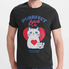 Purrfect Love Adorable Valentine's Pair T-shirt product