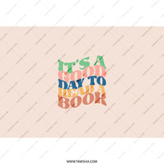 Book Lover Tumbler, Reader Gift, Its a Good Day to Read a Book, Tumbler with Straw, Reading Gifts, Bookish Tumbler, Librarian Tumbler - Tawshia