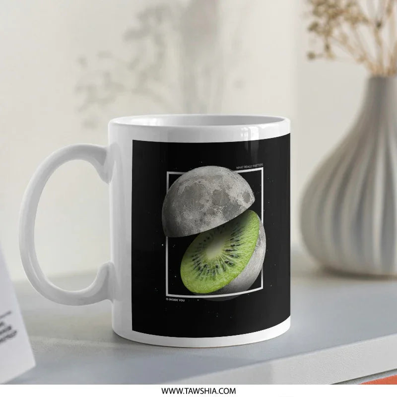Moon and Kiwi Creative Mug Design product type