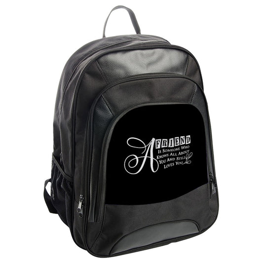 Friend Backpack, Inspirational Gift, Friendship Quote, School Backpack, Travel Bag, Everyday Backpack, Stylish Backpack - Tawshia