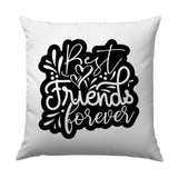 Best Friends Forever Pillow, Friendship Gift, Decorative Pillow, Home Decor, Gift for Friend, Throw Pillow, Cute Pillow - Tawshia