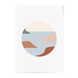 Abstract Landscape Photographic Print, Modern Art Print, Minimalist Art, Wall Decor, Home Decor, Circle Print - Tawshia