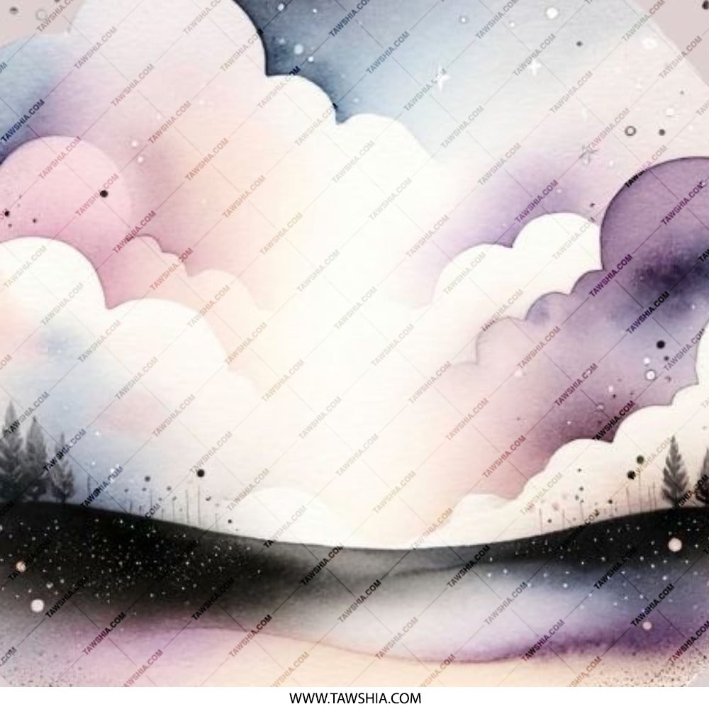 Watercolor Sky Pinback Button, Cloudscape Badge, Dreamy Landscape Pin, Celestial Art, Cute Pin Button, Aesthetic Gift, Pin for Bags - Tawshia
