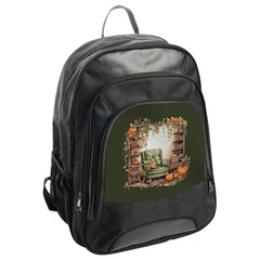 Autumn Backpack, Cozy Chair Backpack, Fall Decor Backpack, Pumpkin Backpack, Bookcase Backpack, Autumn Scene Backpack (137) - Tawshia