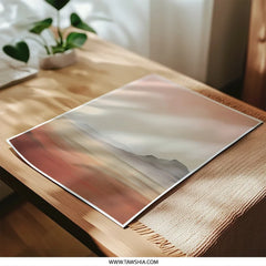 Desert Landscape Photographic Print, Abstract Mountains Artwork, Earth Tones Photo, Modern Wall Decor, Home Art, Fine Art Photography - Tawshia