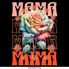 Vibrant Mama Rose Artwork on Black Background product