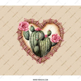 Cactus Heart Rose BackPack, Floral Succulent BackPack, Trendy Botanical Design, Desert Plant Lover BackPack, Stylish Travel Bag - Tawshia